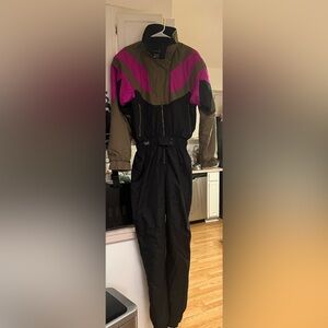 Women's 1990s Y2K White Stag Snow Ski Suit Size 10